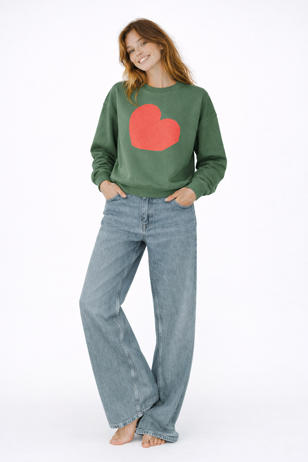 PERFECTLY IMPERFECT HEART SWEATSHIRT