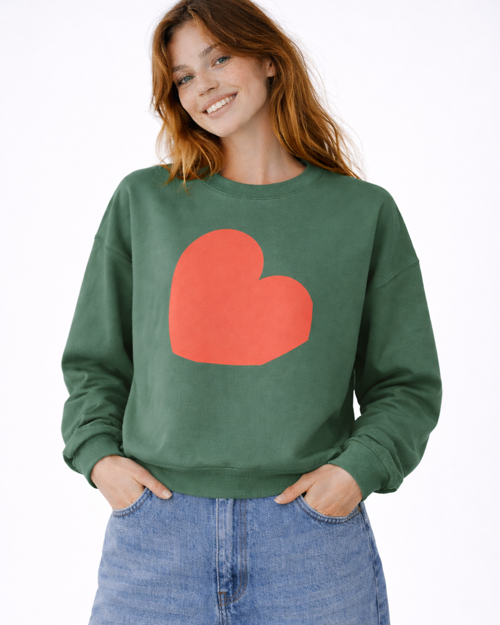 PERFECTLY IMPERFECT HEART SWEATSHIRT