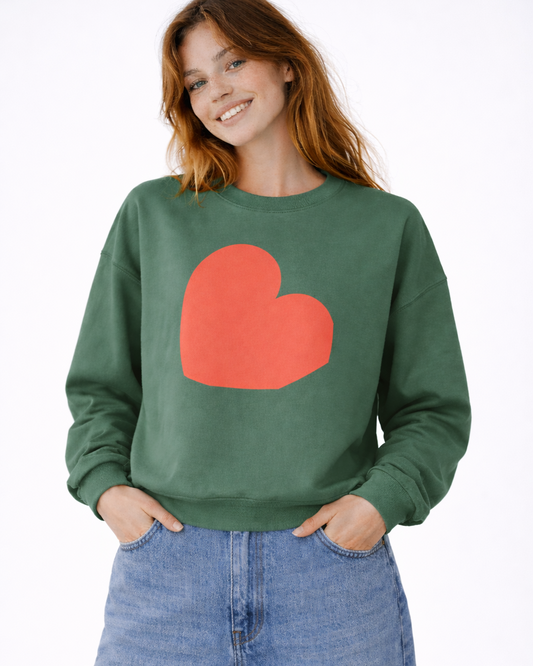 PERFECTLY IMPERFECT HEART SWEATSHIRT
