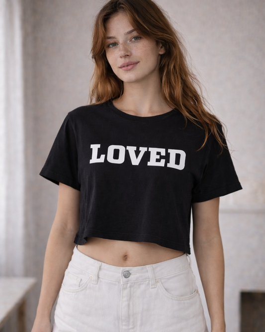 LOVED CROPPED TEE