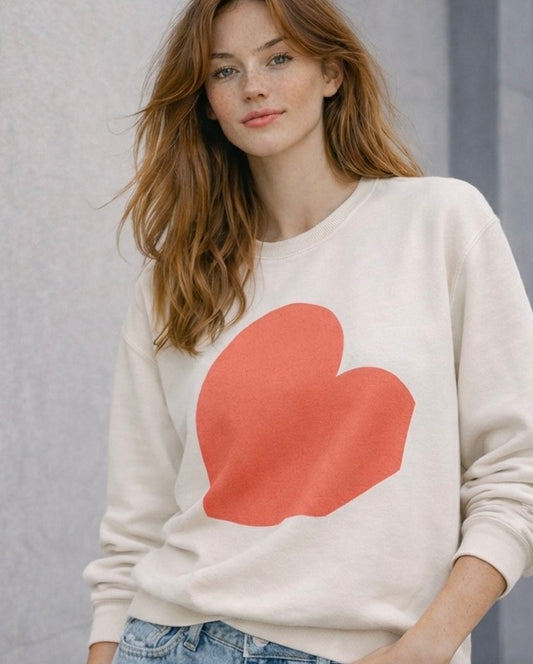 PERFECTLY IMPERFECT HEART SWEATSHIRT